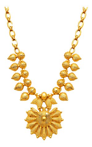 Mango Bud Sunburst Necklace — bridal gold at Balakrishna · Stadium